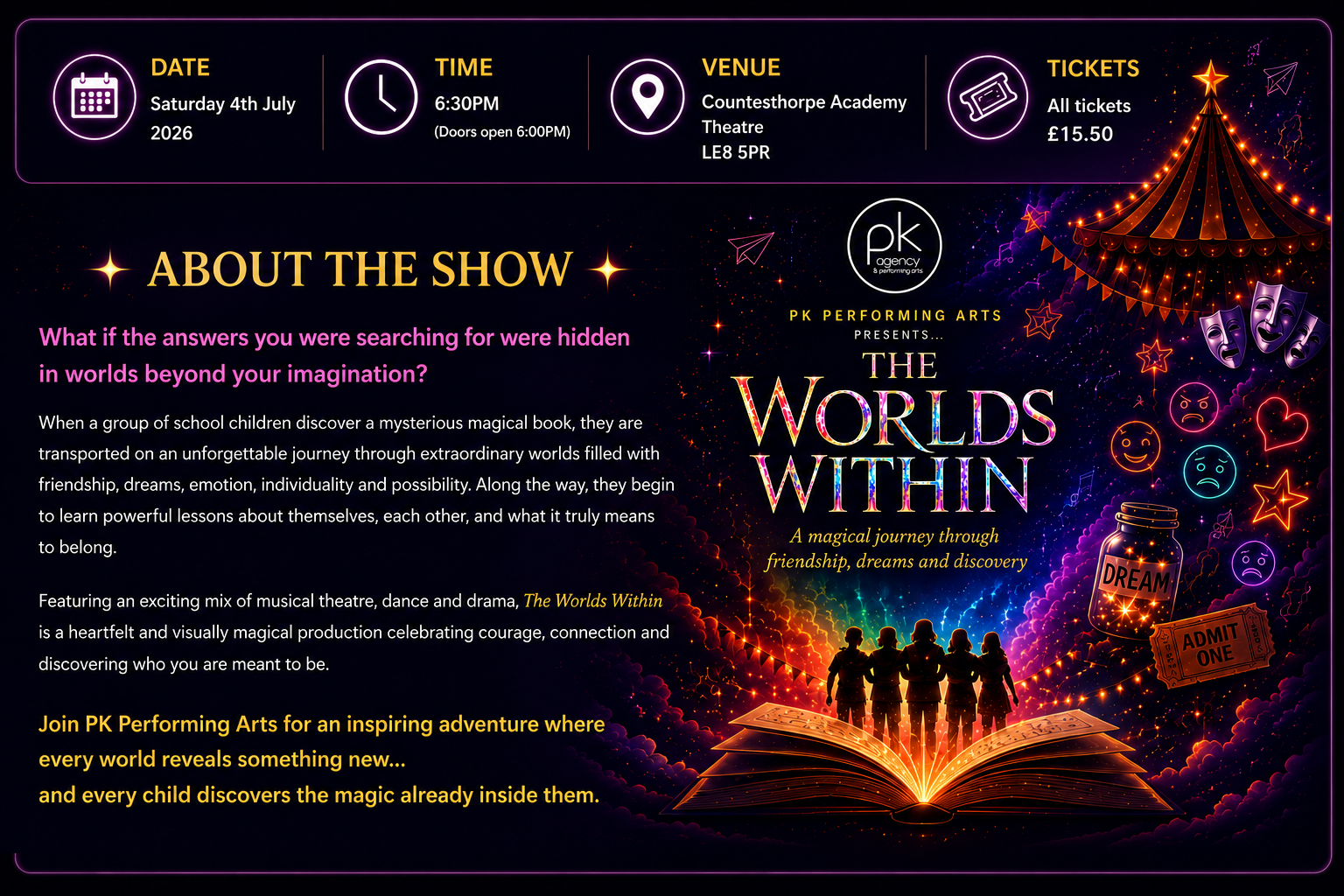 The Worlds Within show information