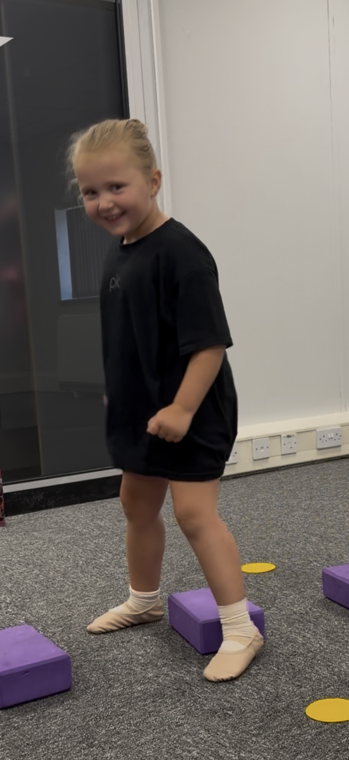 Smiling PK Minis dancers in the studio